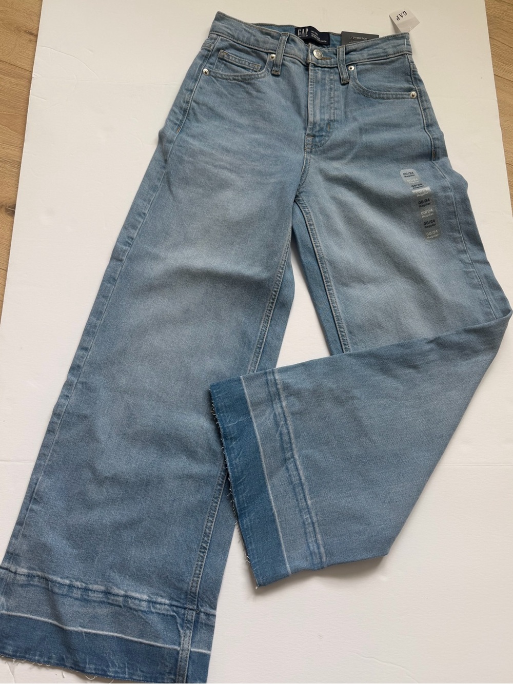 GAP Light Blue Wide Leg Denim Jeans 00